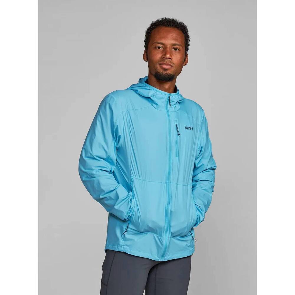 NEW JANJI men's zephyrunner wind shell jacket in skybird